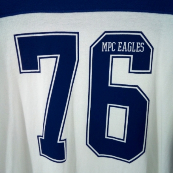 Original League Collegiate Outfitters MPC Eagles 76 Jersey Tee 100% Cotton M - Picture 8 of 9